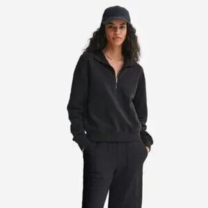 MATE The Label Organic Wide Leg Sweat Pants XS Black